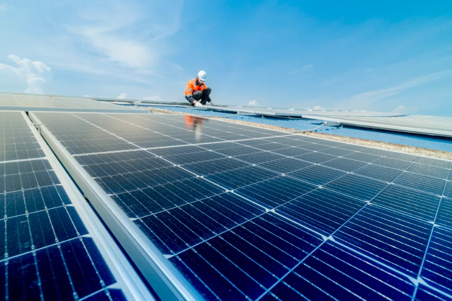 Factory-Solar-Panels-Close-up